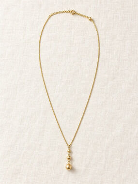 ⚜️ Avon Necklace | Gold-Tone Ball Drop Chain | Delicate Layer 💗